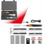 KS TOOLS 150.1010 conjunto de reparação de plástico a bateria, 134 peças, agrafador de iões de lítio 3,7V com 200 agrafos de aço inoxidável, 450°C, mala de armazenamento