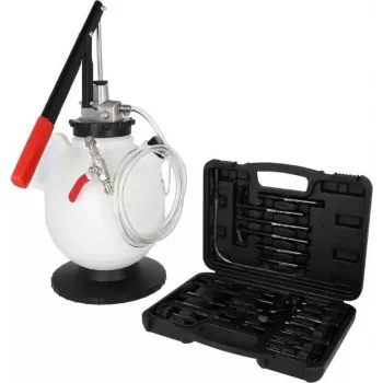 Conjunto de sistema de enchimento de óleo de transmissão universal KS Tools 150.9105 com kit de adaptadores de 23 peças