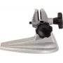 KS TOOLS Suporte de micrómetro para micrómetros exteriores até 100 mm, base de ferro fundido, garras cromadas, pés antiderrapantes 300.0680