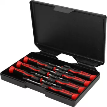KS TOOLS Conjunto de Chaves de Fendas de Precisão PH e Fenda, 7 peças (500.7165)