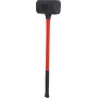 KS TOOLS martelo de borracha sem recuo XL, 5500g, cabeça de poliuretano que não mancha, enchido com chumbo de aço, 900mm 140.5259