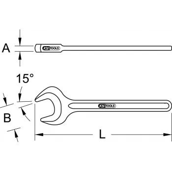 KS TOOLS Chave de caixa de impacto individual, 40 mm (517.0540)