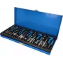 KS TOOLS Conjunto de reparação de roscas, 131 peças, insertos de rosca de arame métricos M5-M12, aço inoxidável, em mala BT541150
