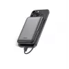 Powerbank magnética KSIX 10000 mAh, 22,5W para iPhone e Apple Watch, Cinzento