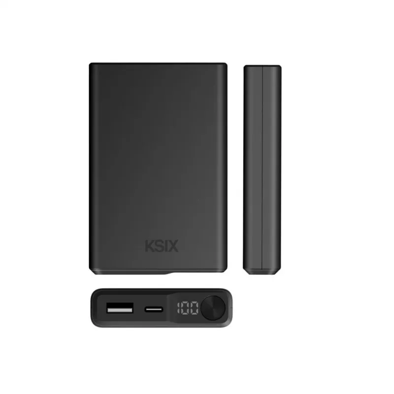 KSIX Powerbank magnético 10000 mAh 22,5W, preto