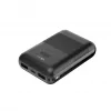 Powerbank KSIX Mini 10000mAh 10W com cabo USB-A USB-C preto
