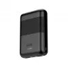Powerbank KSIX Mini 10000mAh 10W com cabo USB-A USB-C preto