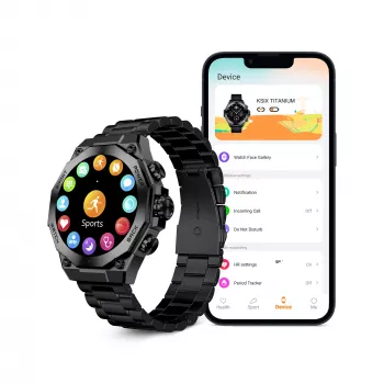 KSIX Smartwatch TITANIUM, Preto