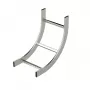 KSVI-400 R=300 HDG Curva vertical interior para escada 400mm largura 300mm raio
