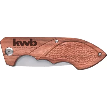 Faca de bolso kwb 021990 EDC castanha - aço inoxidável