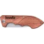 Faca de bolso kwb 021990 EDC castanha - aço inoxidável