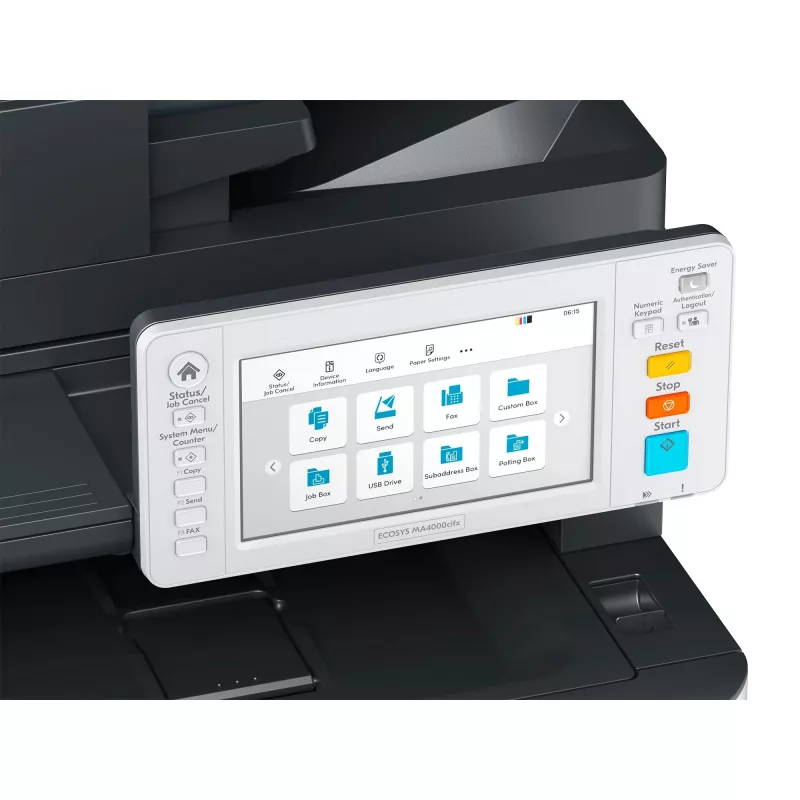 Kyocera ECOSYS MA4000CIFX/Plus A4 Impressora Multifunções Laser Cor (Imprimir, Copiar, Digitalizar, Fax) com 3 Anos de Garantia no Local