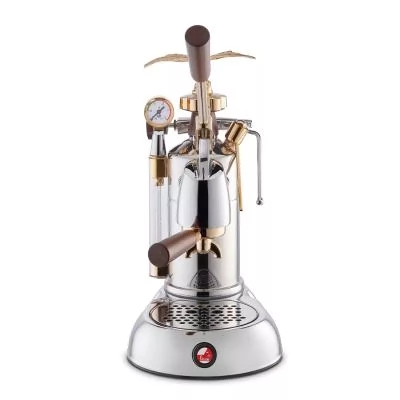 Máquina de café expresso manual de alavanca La Pavoni LPLEXP01EU Expo 2015 dourado-cromado, 1,6 L, 950 W