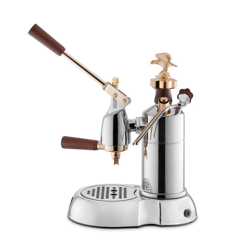 Máquina de café expresso manual de alavanca La Pavoni LPLEXP01EU Expo 2015 dourado-cromado, 1,6 L, 950 W