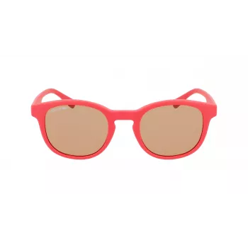 Óculos de sol Lacoste Childish L3644S-615 - armação vermelha, lentes cinzentas - 48/21/135 mm - unissexo criança