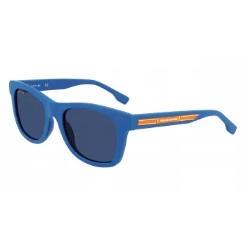 Óculos de sol Lacoste criança L3643SRG-424 armação azul lentes cinzentas 48/17/130 mm