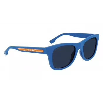 Óculos de sol Lacoste criança L3643SRG-424 armação azul lentes cinzentas 48/17/130 mm