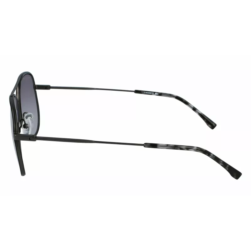 Lacoste L247S021 óculos de sol de homem - armação preta, lentes cinzentas, 59 mm