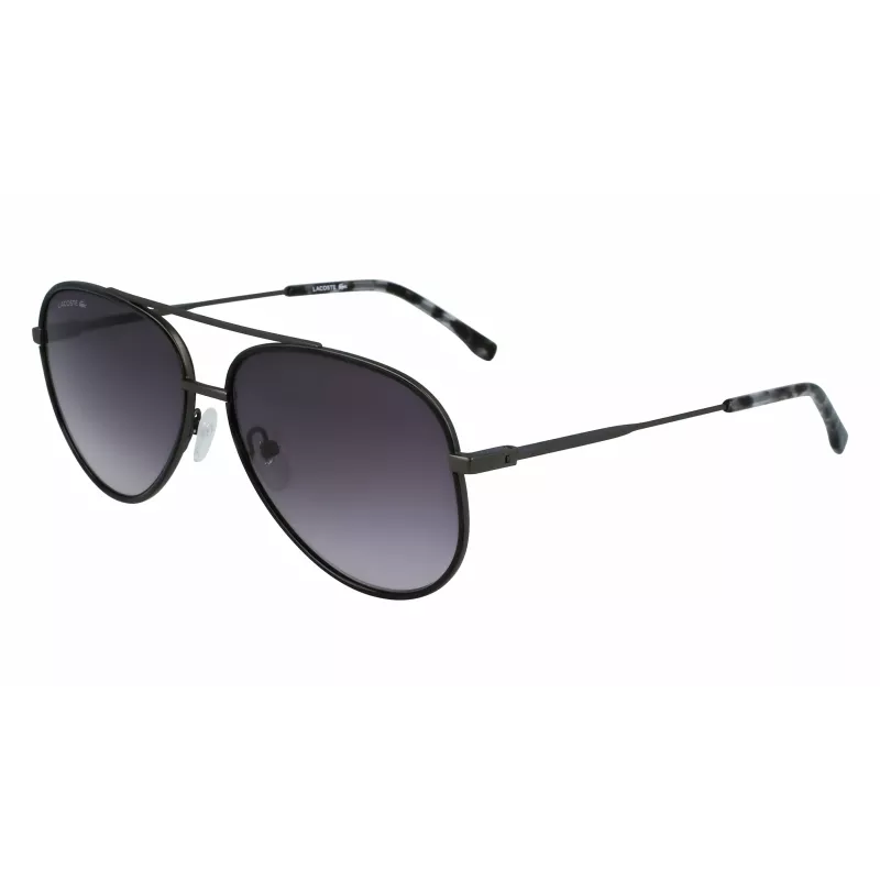 Lacoste L247S021 óculos de sol de homem - armação preta, lentes cinzentas, 59 mm
