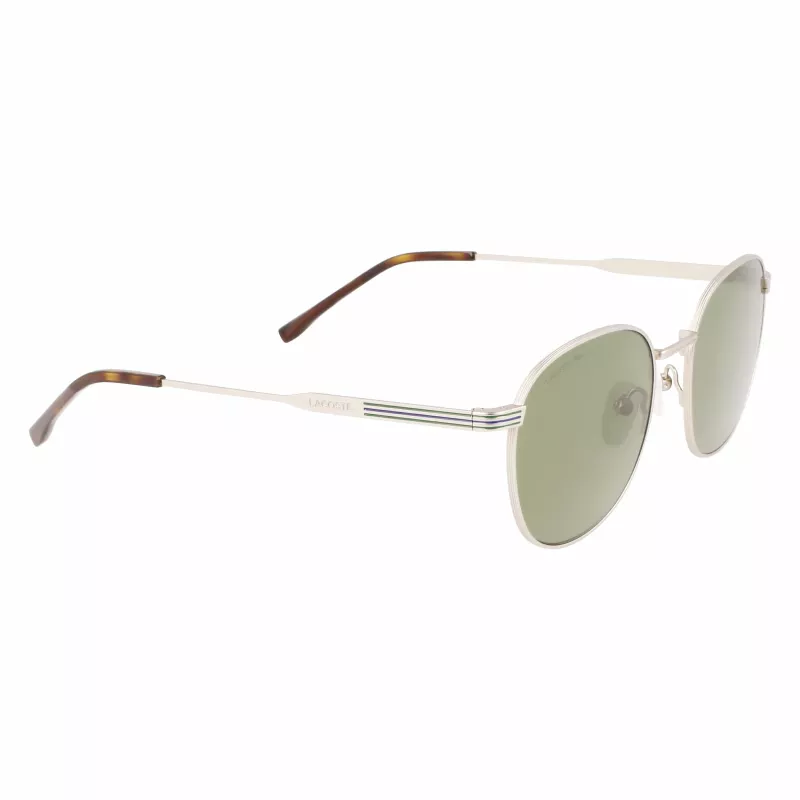 Óculos de sol retangulares unissexo Lacoste L251S-40 Armação azul-escura Lentes cinzentas 52mm