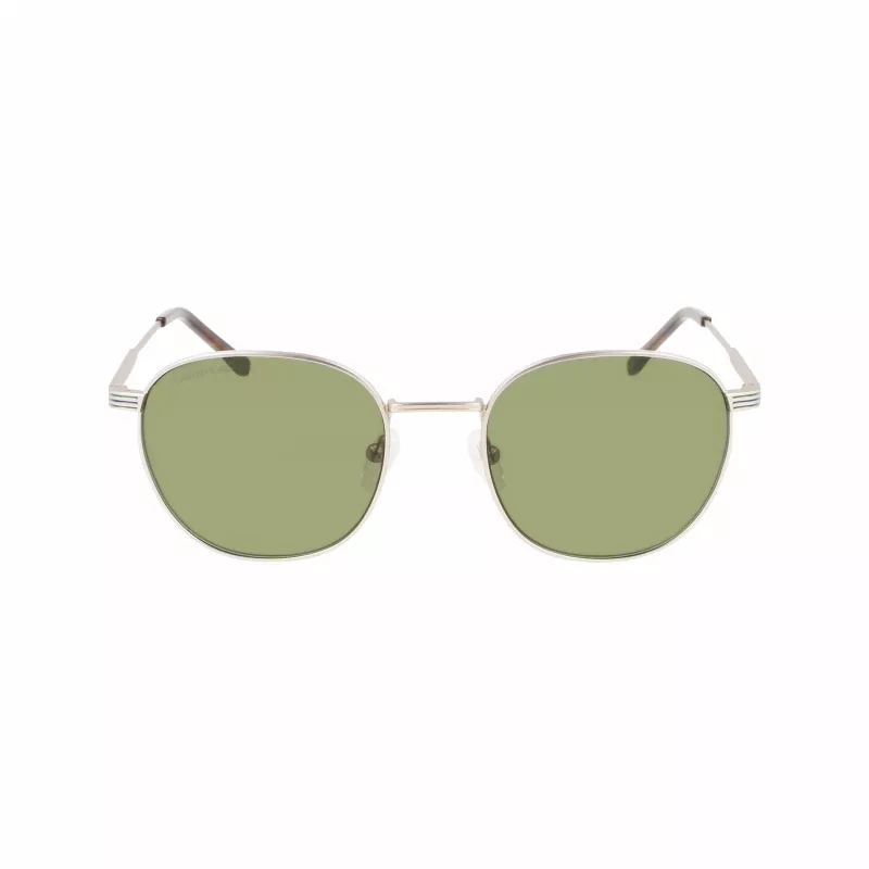 Óculos de sol retangulares unissexo Lacoste L251S-40 Armação azul-escura Lentes cinzentas 52mm