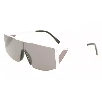 Óculos de sol retangulares unissexo LACOSTE L253S-6219101 62/19/150 mm preto/cinzento