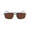 Óculos de sol retangulares de homem Lacoste L255S-5619201 - armação Havana/tartaruga, lentes verdes, 56/19/145 mm