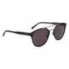 Óculos de sol retangulares Lacoste L263S-2 para homem - armação preta, lentes cinzentas, 53 mm