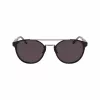 Óculos de sol retangulares Lacoste L263S-2 para homem - armação preta, lentes cinzentas, 53 mm