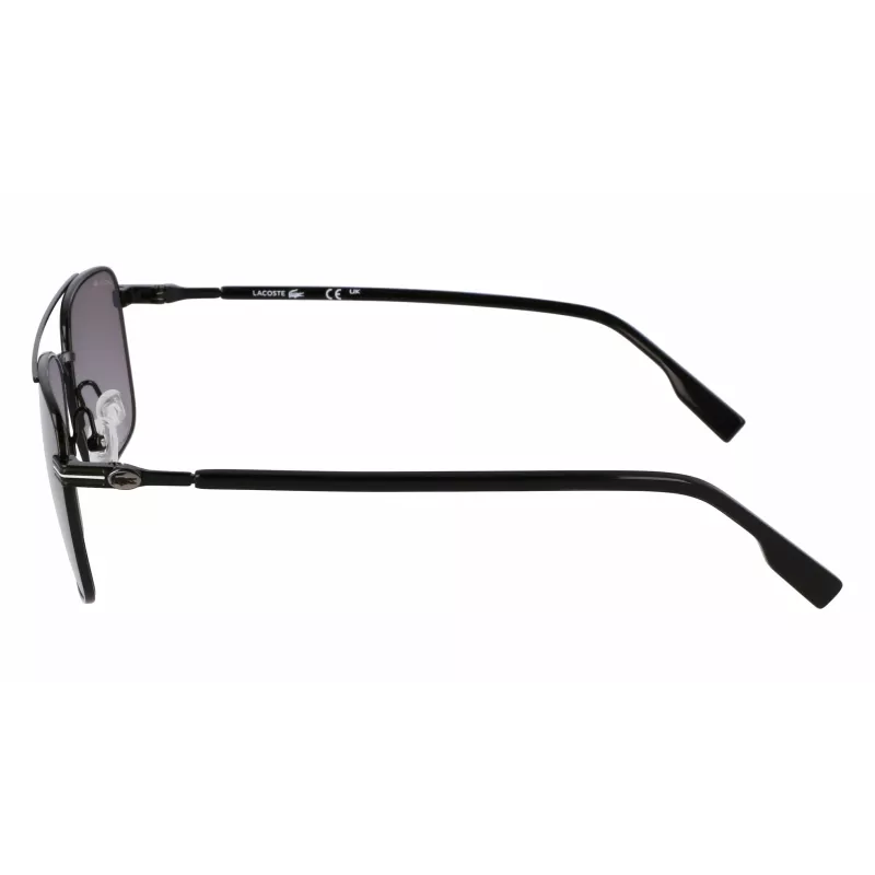 Óculos de sol de homem Lacoste L264S 58/17/145 mm armação preta lentes cinzentas