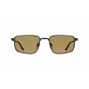 LACOSTE L277S-5519002 Óculos de sol retangulares de homem - Armação de acetato preta, lentes de policarbonato cinzentas, proteção UV400