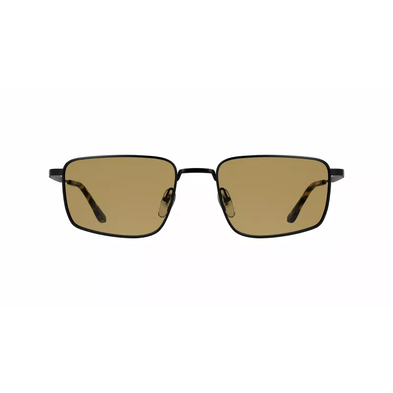 LACOSTE L277S-5519002 Óculos de sol retangulares de homem - Armação de acetato preta, lentes de policarbonato cinzentas, proteção UV400