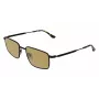 LACOSTE L277S-5519002 Óculos de sol retangulares de homem - Armação de acetato preta, lentes de policarbonato cinzentas, proteção UV400