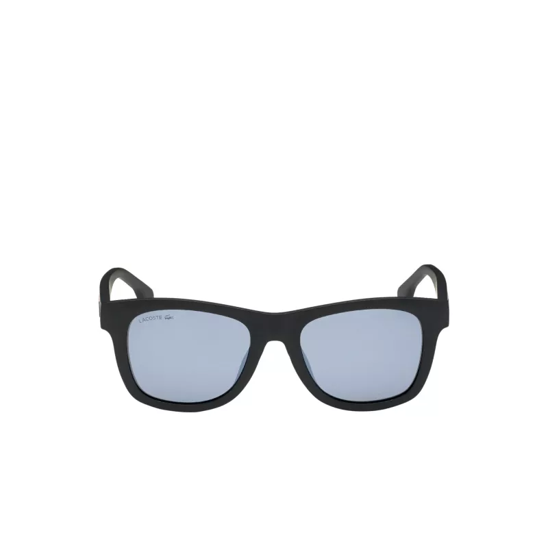 Óculos de sol unissexo Lacoste L3651SRG-001 - armação de acetato preta, lentes de policarbonato cinzentas, largura da lente 48 mm