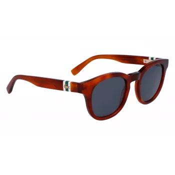 Lacoste L6006S-218 Óculos de sol para homem armação Havana lentes cinzentas 49mm