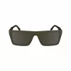 Óculos de sol de homem Lacoste L6009S-275 retangulares - armação de acetato Havanna, lentes de policarbonato castanhas, proteção UV400