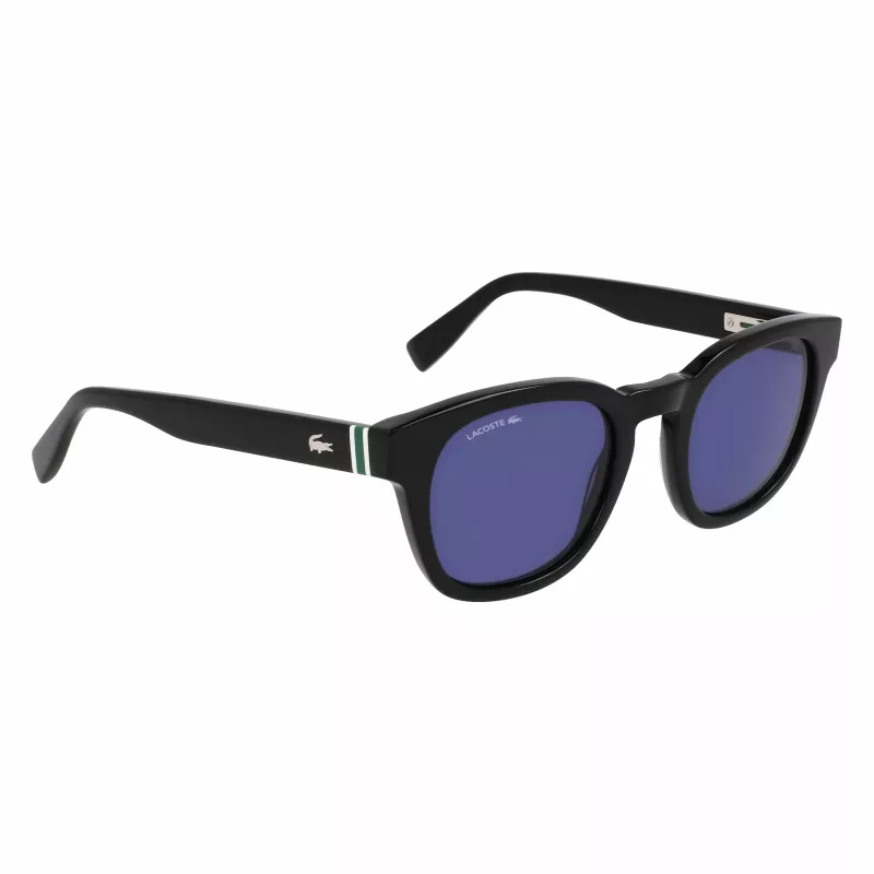 Lacoste L6015SN-1 Óculos de Sol Unissexo Armação Preta Lentes Cinzentas 49mm