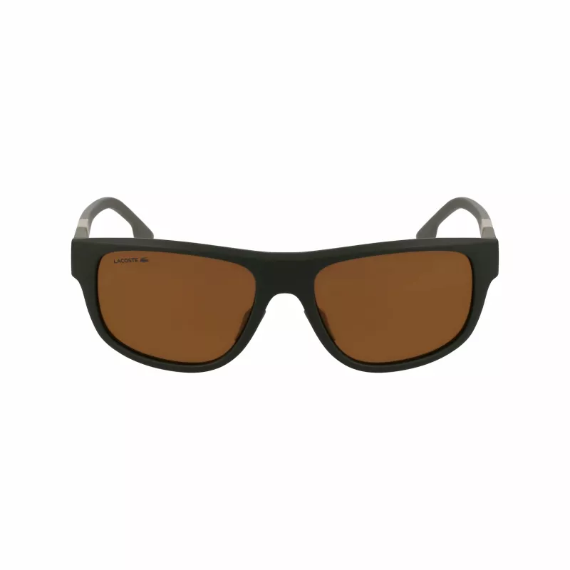 Lacoste L6042S-275 Óculos de Sol Retangulares de Acetato Homem Havana Castanho 55/17/145 mm
