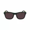 Óculos de sol retangulares de homem Lacoste L6043S-301 - armação verde, lentes cinzentas, 56/18/145 mm