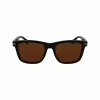 Óculos de sol Lacoste L6045S-1 homem, armação de acetato preta, lentes de policarbonato cinzentas, 54/19/145 mm