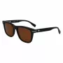 Óculos de sol Lacoste L6045S-1 homem, armação de acetato preta, lentes de policarbonato cinzentas, 54/19/145 mm