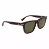 Óculos de sol de homem Lacoste L6045S-230 retangulares Havana castanho 54 mm
