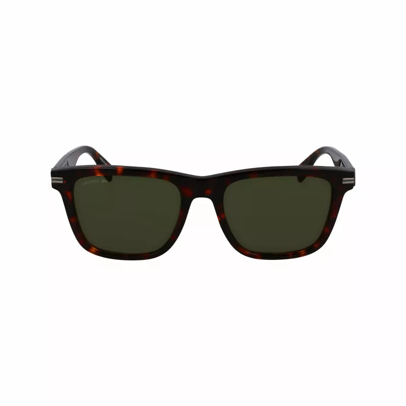 Óculos de sol de homem Lacoste L6045S-230 retangulares Havana castanho 54 mm