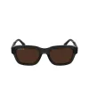 Óculos de sol Lacoste L6048S-035 homem armação de acetato retangular lentes cinzento-escuro cinzento 51mm