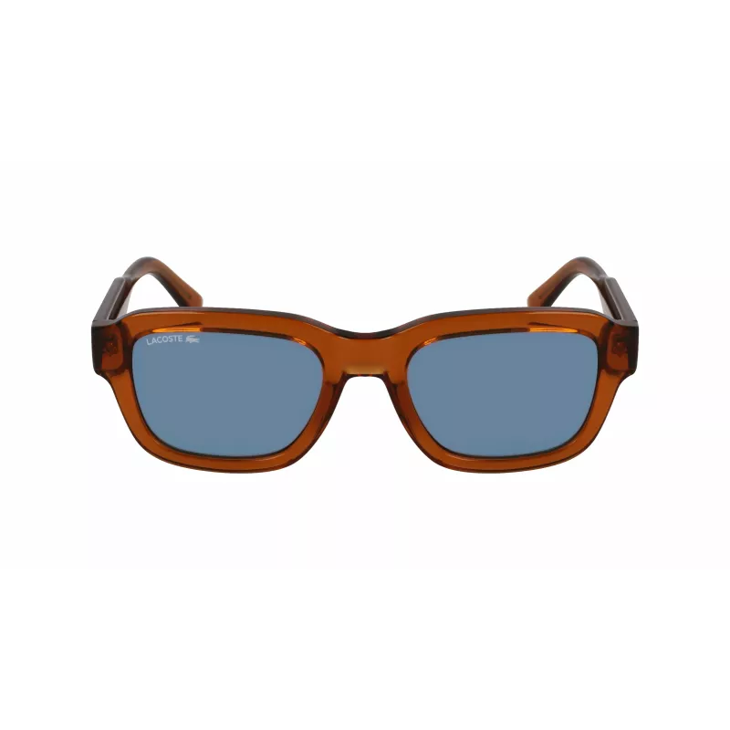 Lacoste L6048S-210 Óculos de sol quadrados unissexo Havana castanho 51mm