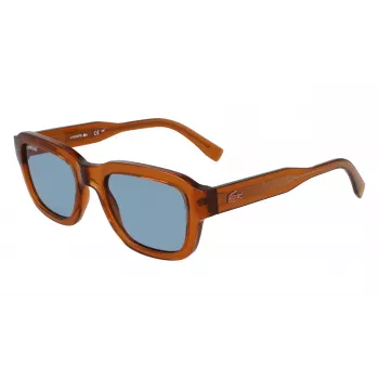 Lacoste L6048S-210 Óculos de sol quadrados unissexo Havana castanho 51mm