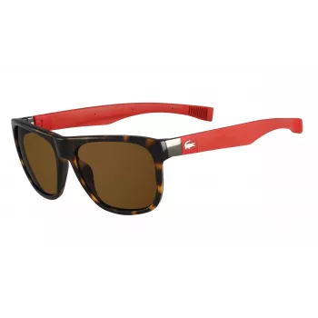 LACOSTE L664S-5517214 Óculos de Sol Unissexo - Armação Preta, Lentes Cinzentas, 55/17/140 mm