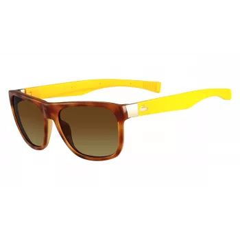 Óculos de sol unissexo Lacoste L664S - armação preta lentes cinzentas 55mm