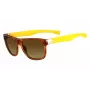 Óculos de sol unissexo Lacoste L664S - armação preta lentes cinzentas 55mm