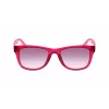 Óculos de sol unissexo Lacoste L734S retangulares - armação preta lentes cinzentas 52/18/140 mm